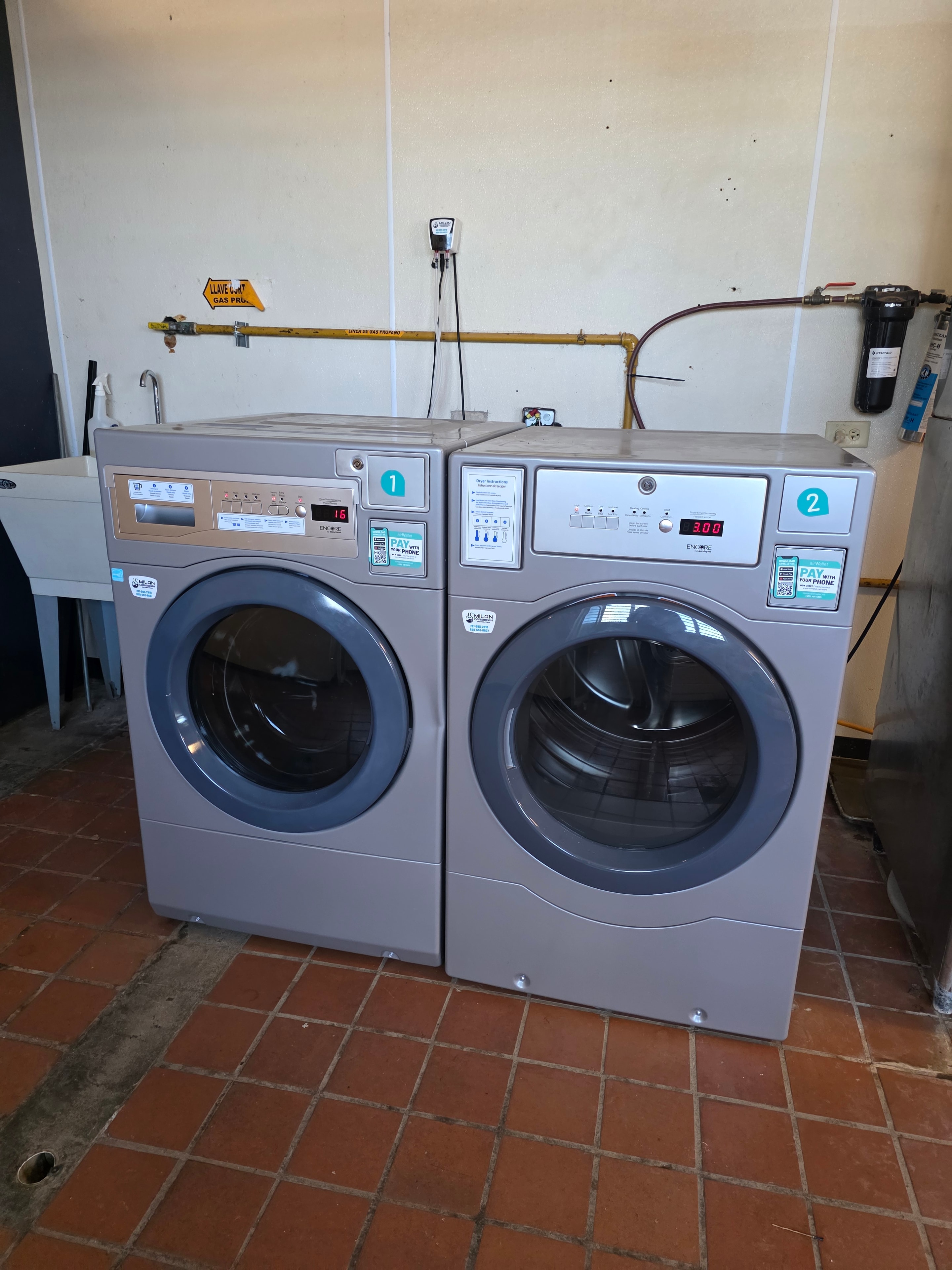 Electrolux Professional washers installation
