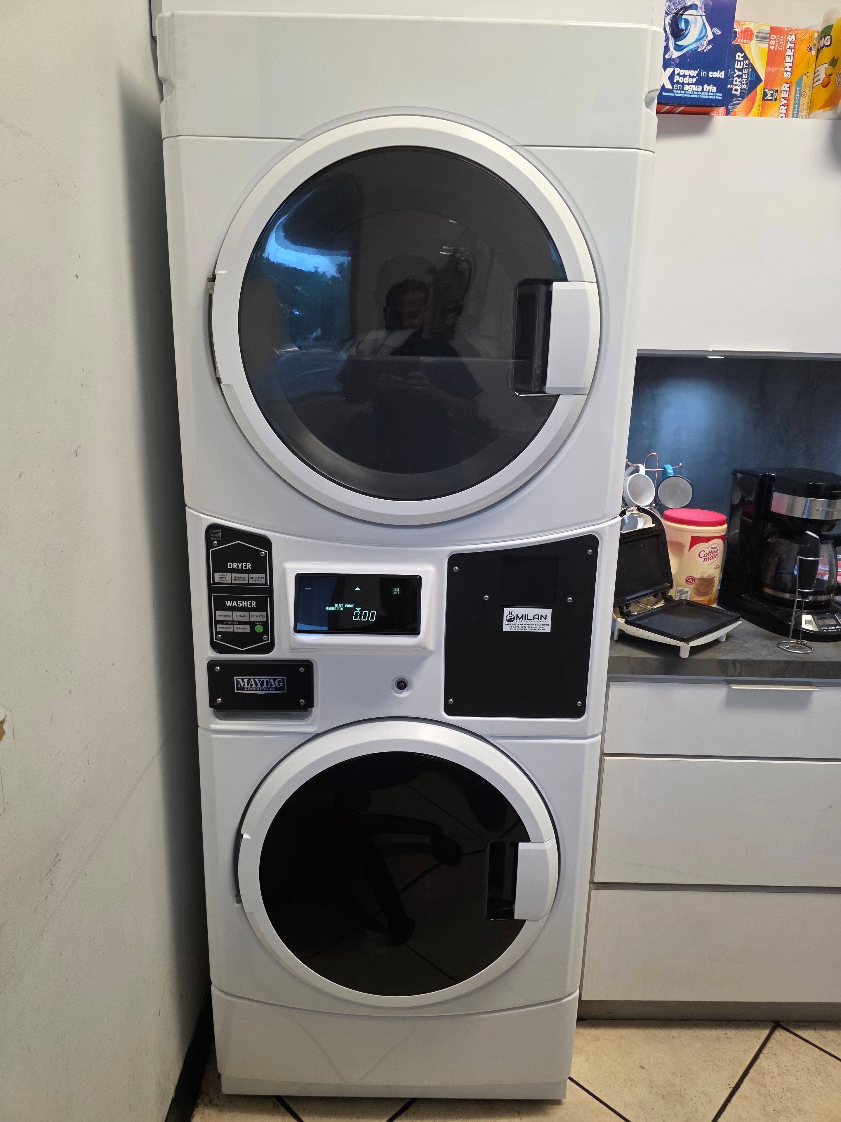 Maytag stacked commercial dryers